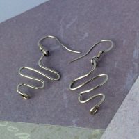 Small Drop Wire Flow Earrings