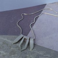 Multi Drop Pendant on Snake Chain - Image 2