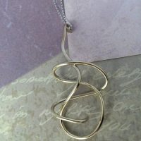 Chunky Long Loose Knot Pendant