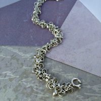 Multi Link Heavy Silver Bracelet (Standard length 19cm) - Image 2