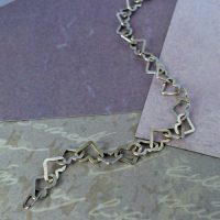 Heart Link Silver Bracelet (Longer length 21.5cm) - Image 3
