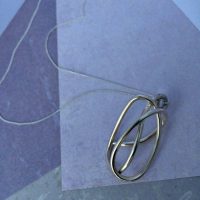 Chunky Loop Wire Knot Pendant - Image 2