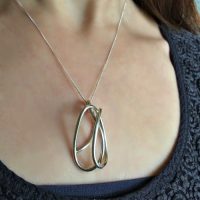 Chunky Loop Wire Knot Pendant - Image 3