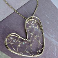 Swarovski Crystal Heart Lattice Pendant - Image 2